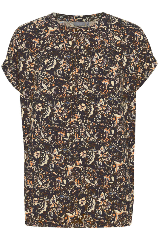 Brown floral tee uk 14