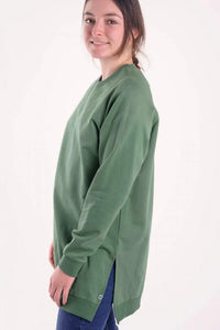Green long sweatshirt uk 10-12