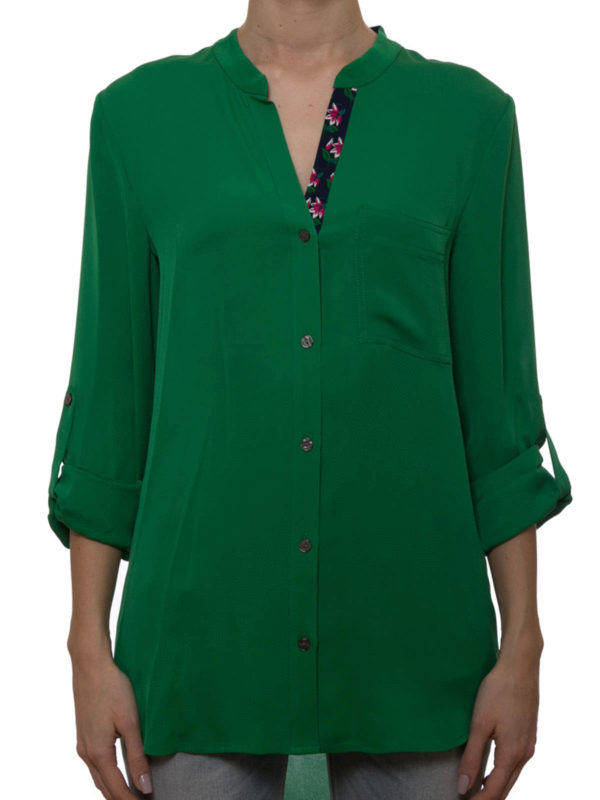 DVF Long green blouse uk 10-12