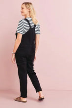 Load image into Gallery viewer, Black maternity dungarees uk 14
