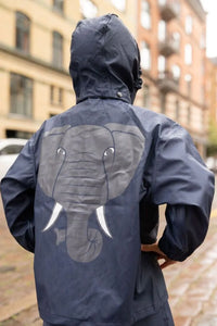 Elephant navy raincoat    3y (98cm)
