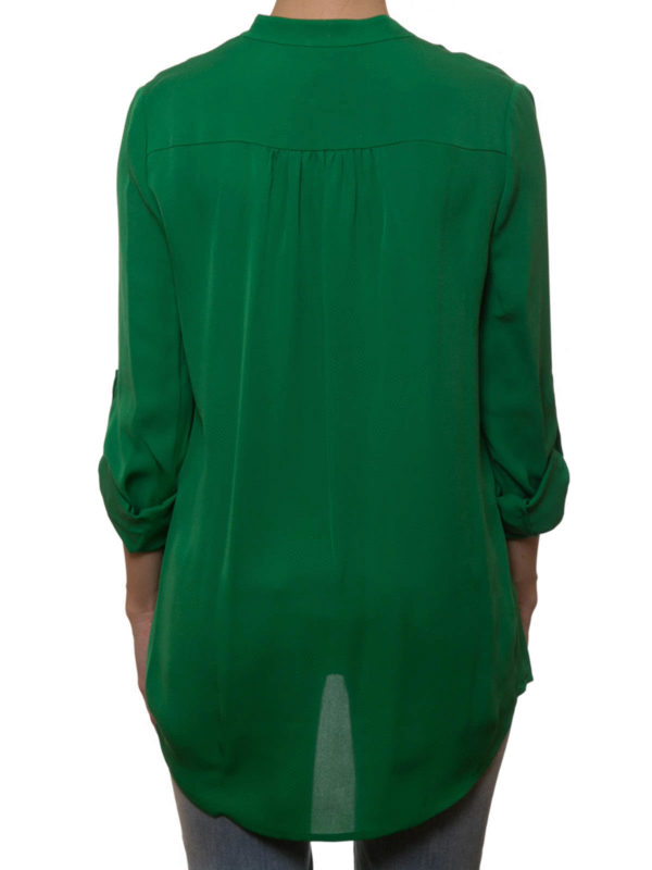 DVF Long green blouse uk 10-12