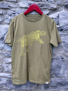 Khaki T-rex T-shirt  12-13y (152-158cm)
