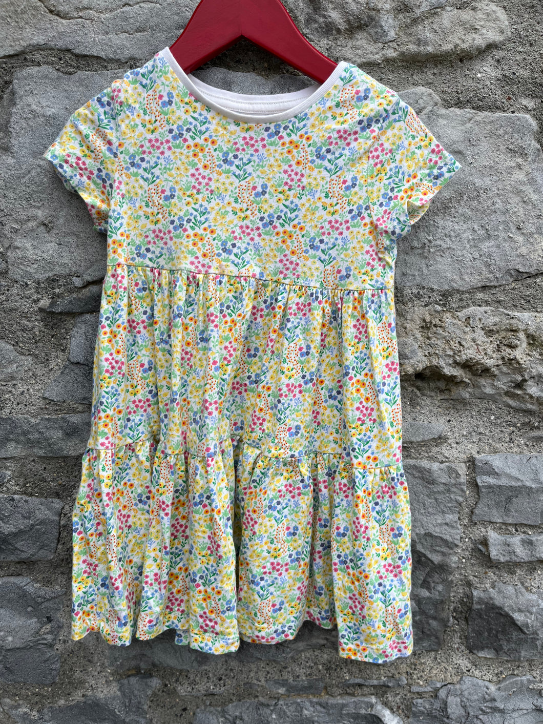 Colourful meadow dress   3-4y (98-104cm)