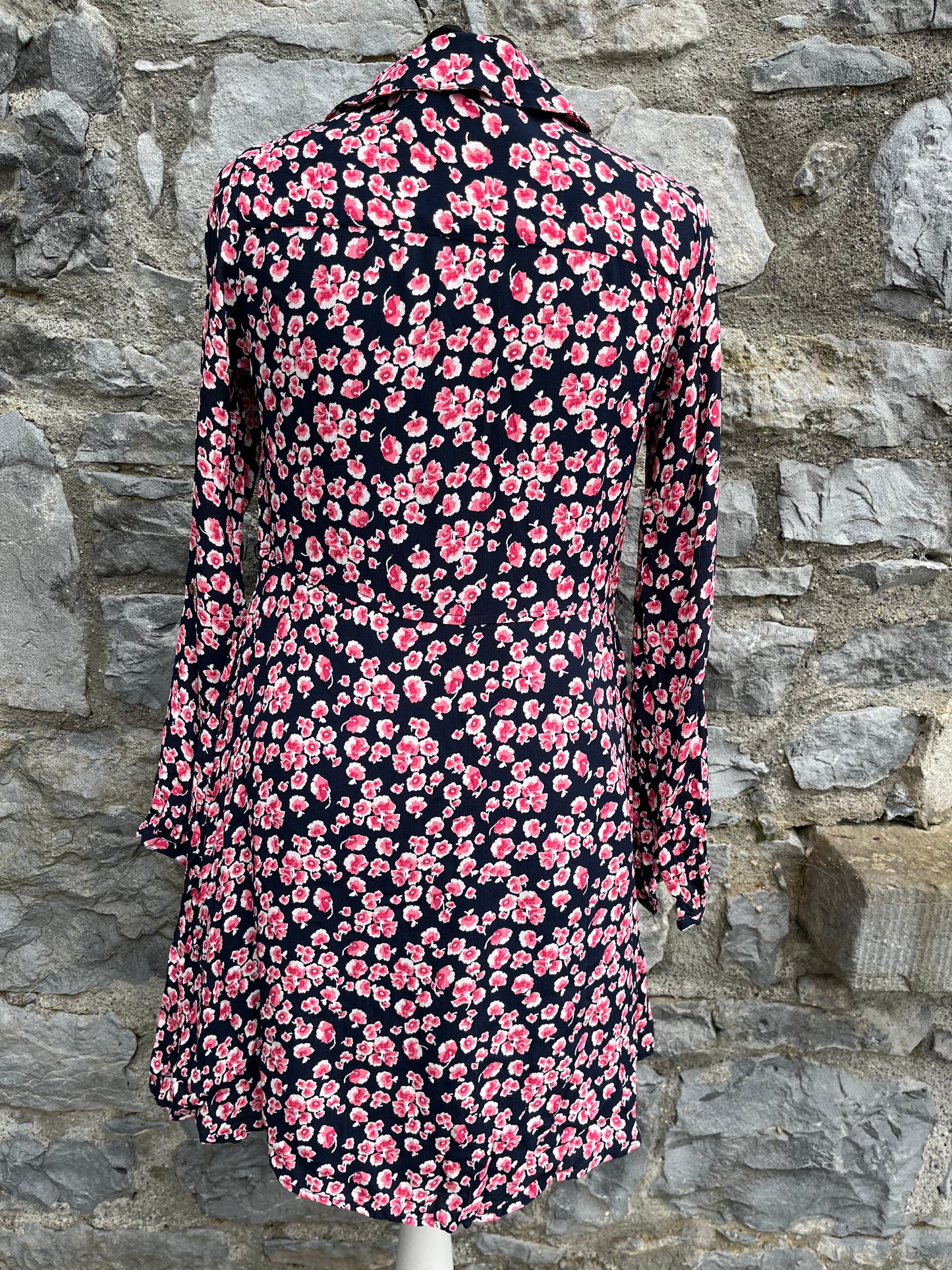 Pink flowers dress uk 8