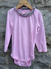 Load image into Gallery viewer, Elephant pinafore&amp;pink vest  18-24m (86-92cm)
