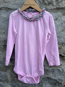 Elephant pinafore&pink vest  18-24m (86-92cm)