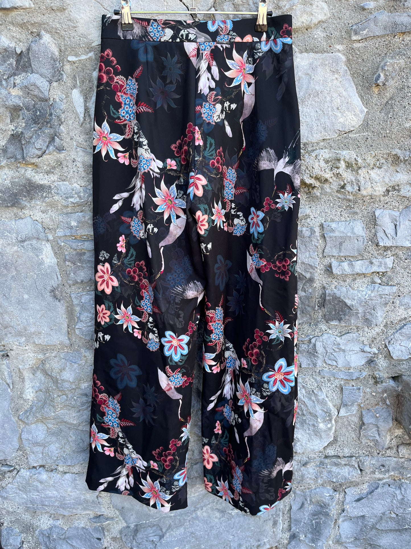 Floral wide pants uk 10