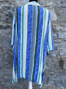 Long blue stripy shirt XL