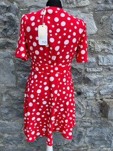 Spotty red dress uk 8