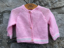 Load image into Gallery viewer, Pink cardigan  0-3m (56-62cm)
