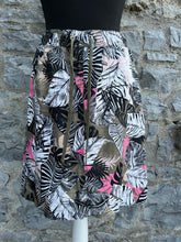 Load image into Gallery viewer, Palm leaves linen skirt uk 8-10
