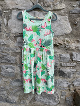 Load image into Gallery viewer, Green jungle dress   9-10y (134-140cm)
