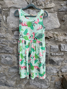 Green jungle dress   9-10y (134-140cm)