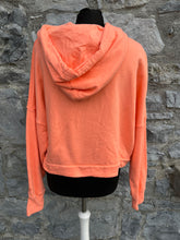 Load image into Gallery viewer, Orange cropped hoodie uk 10-12
