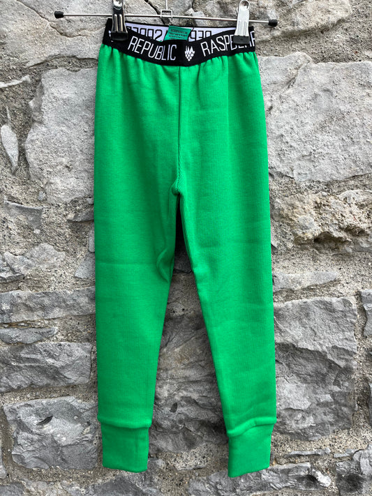 Green waffle leggings   4-5y (104-110cm)