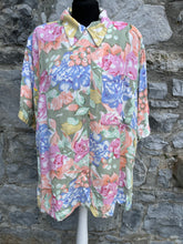 Load image into Gallery viewer, 80s floral shirt uk 18-20
