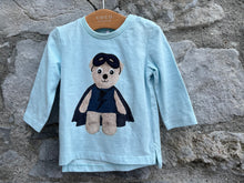 Load image into Gallery viewer, Bear blue top   2-4m (62cm)
