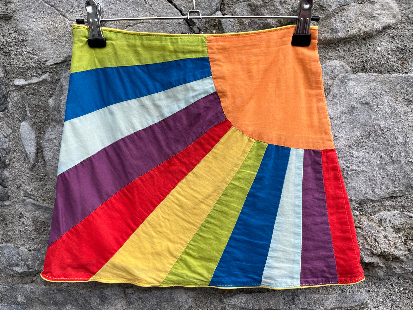 Rainbow sun rays skirt  8y (128cm)