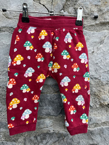 Mushroom maroon pants  6-9m (68-74cm)