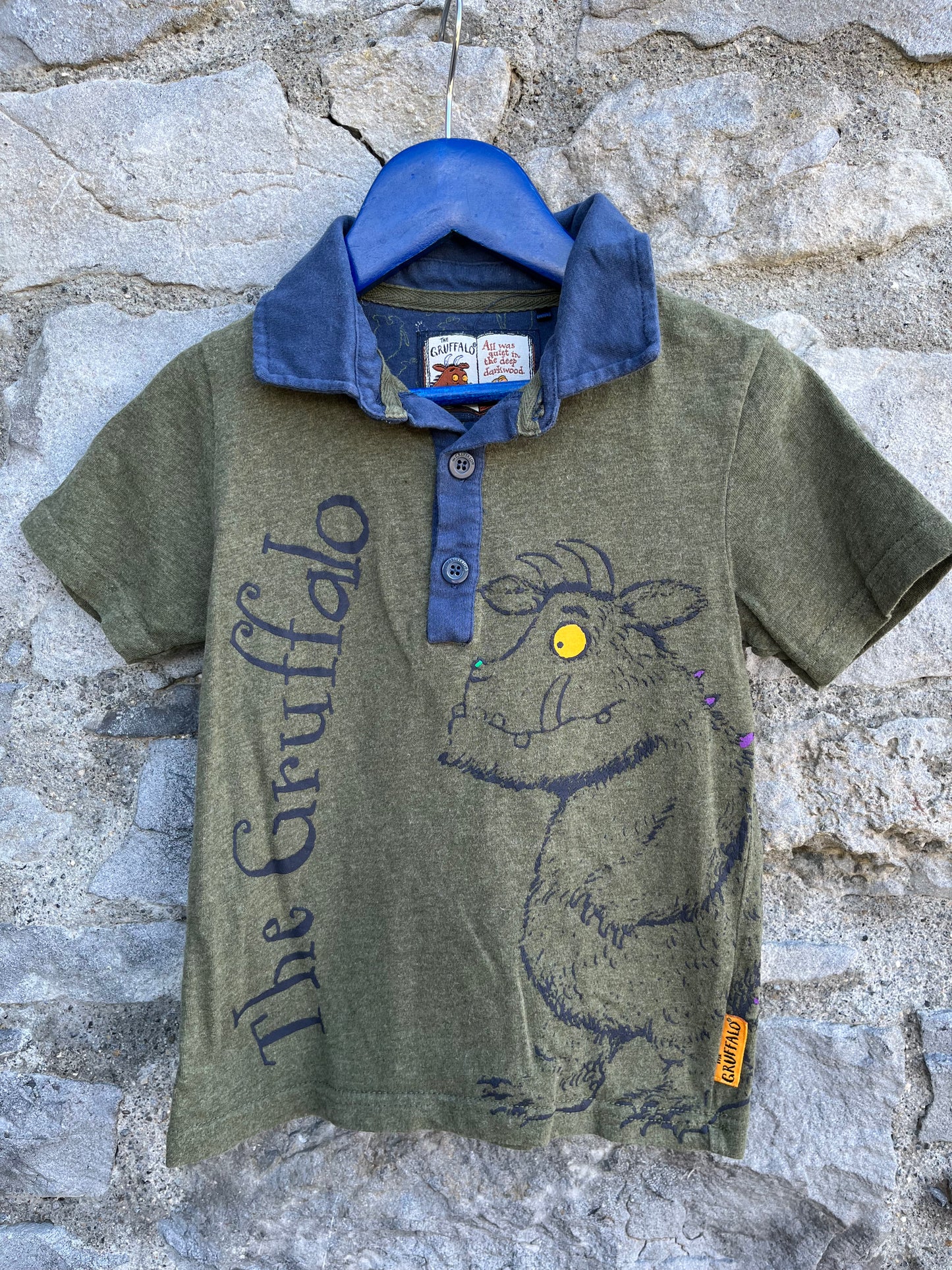 Gruffalo khaki top  2-3y (92-98cm)