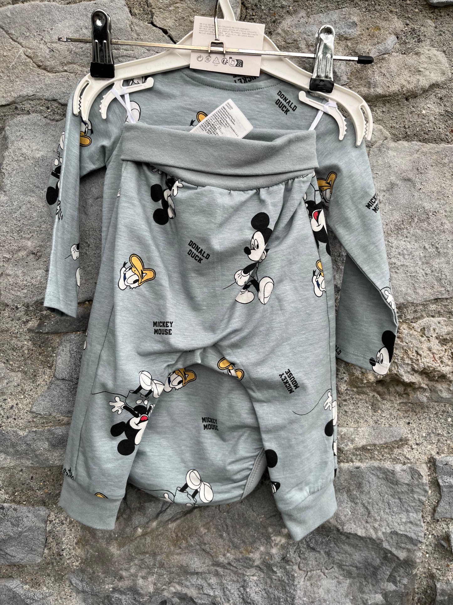 Mickey Mouse grey set  6-9m (68-74cm)