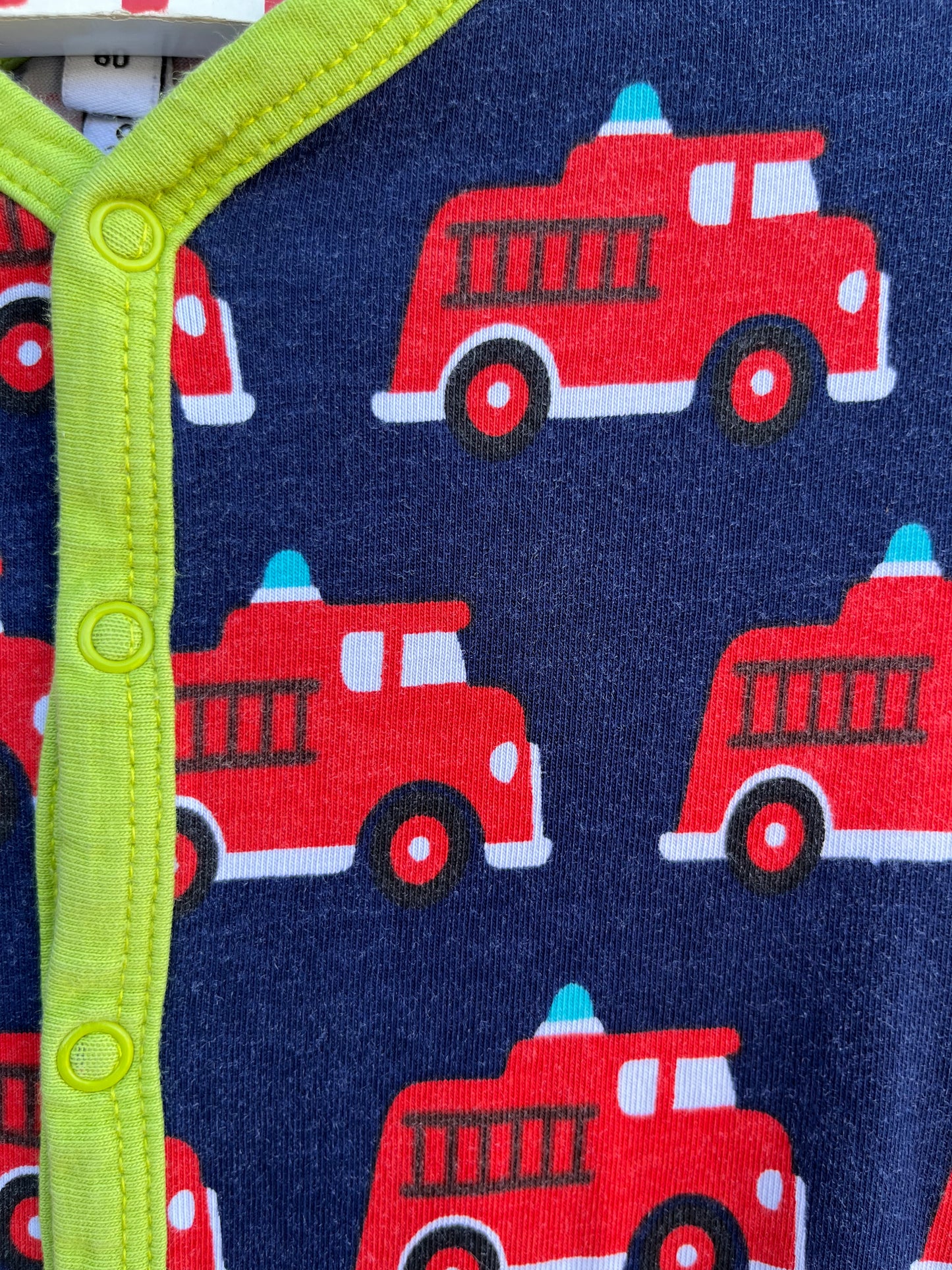 Fire trucks onesie  12m (80cm)