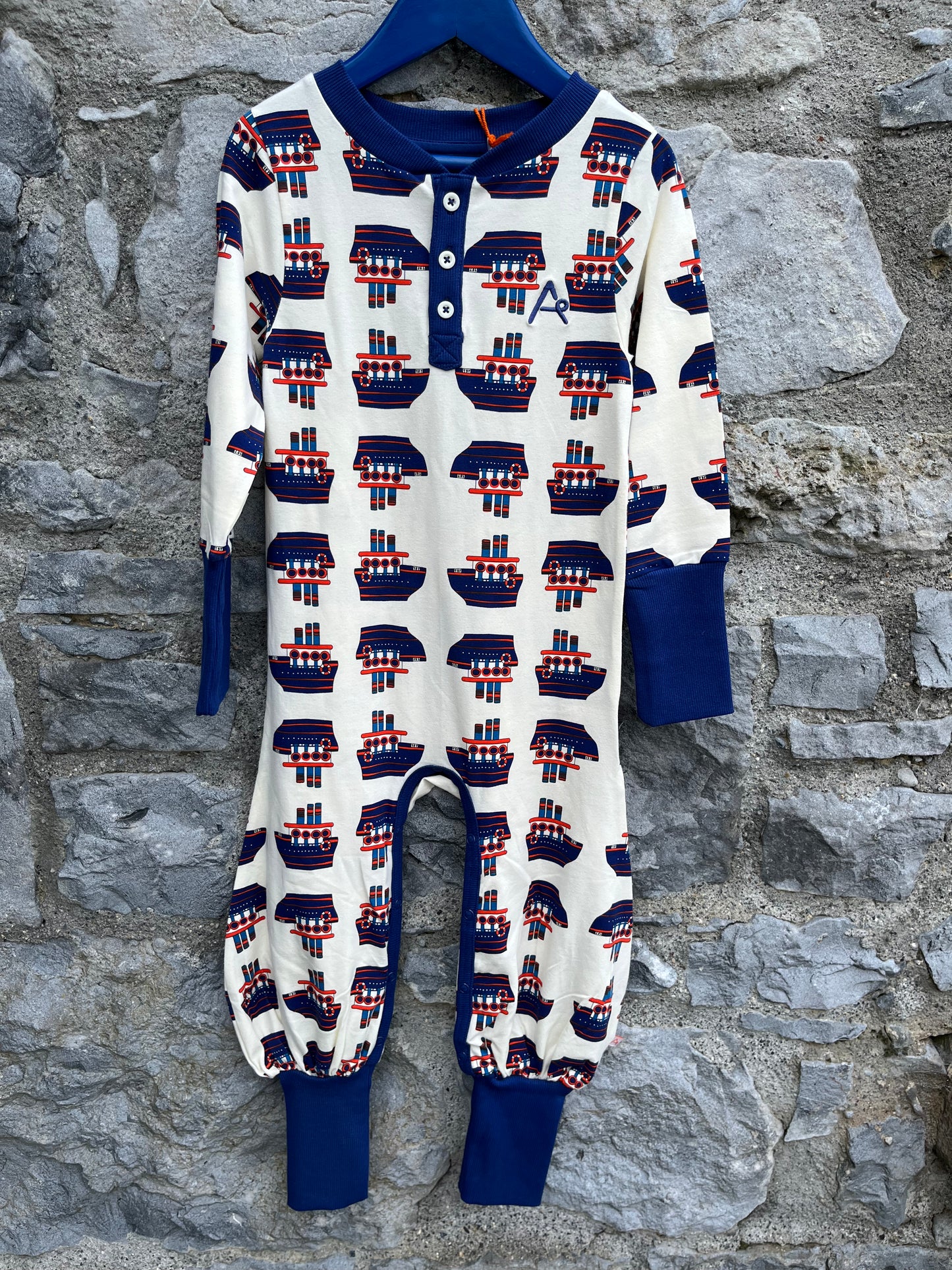 Boats playsuit   3y (98cm)