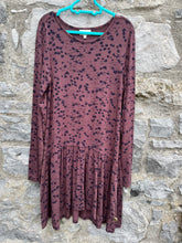 Load image into Gallery viewer, Spotty maroon dress  10-11y (140-146cm)
