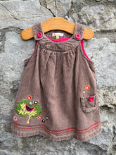 Load image into Gallery viewer, Brown cord pinafore  6-9m (68-74cm)
