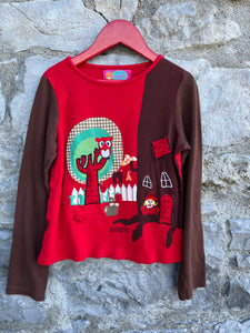 Red tree house top  8y (128cm)
