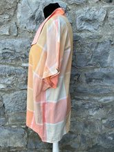 Load image into Gallery viewer, 90s orange check blouse uk 14-16
