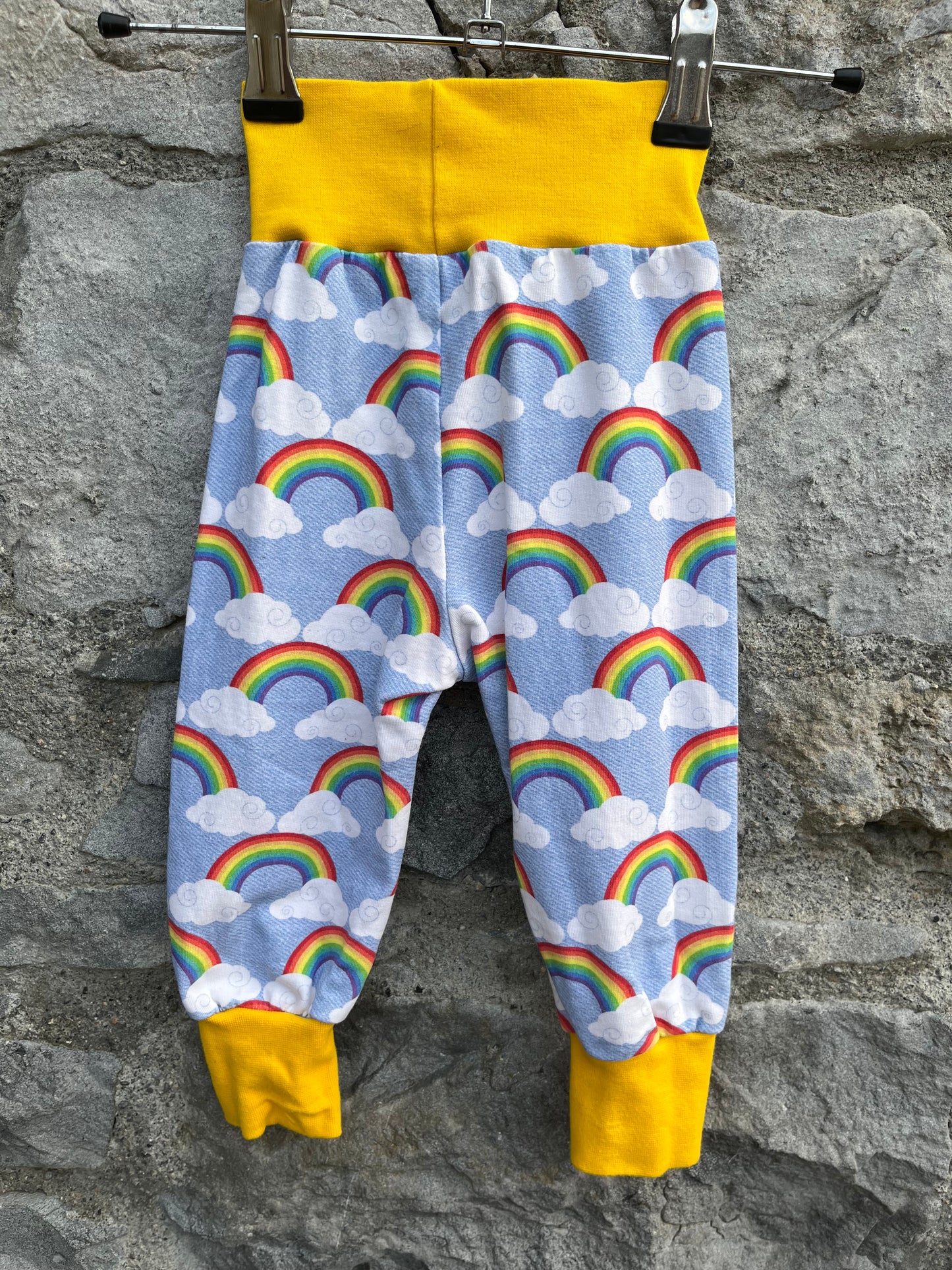 Rainbow blue pants  3-6m (62-68cm)