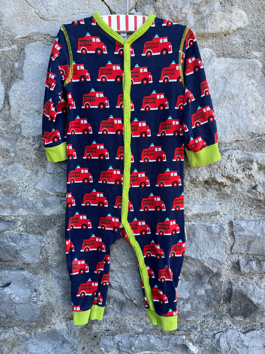 Fire trucks onesie  12m (80cm)