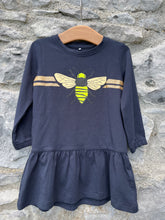 Load image into Gallery viewer, Bee navy tunic  12-18m (80-86cm)
