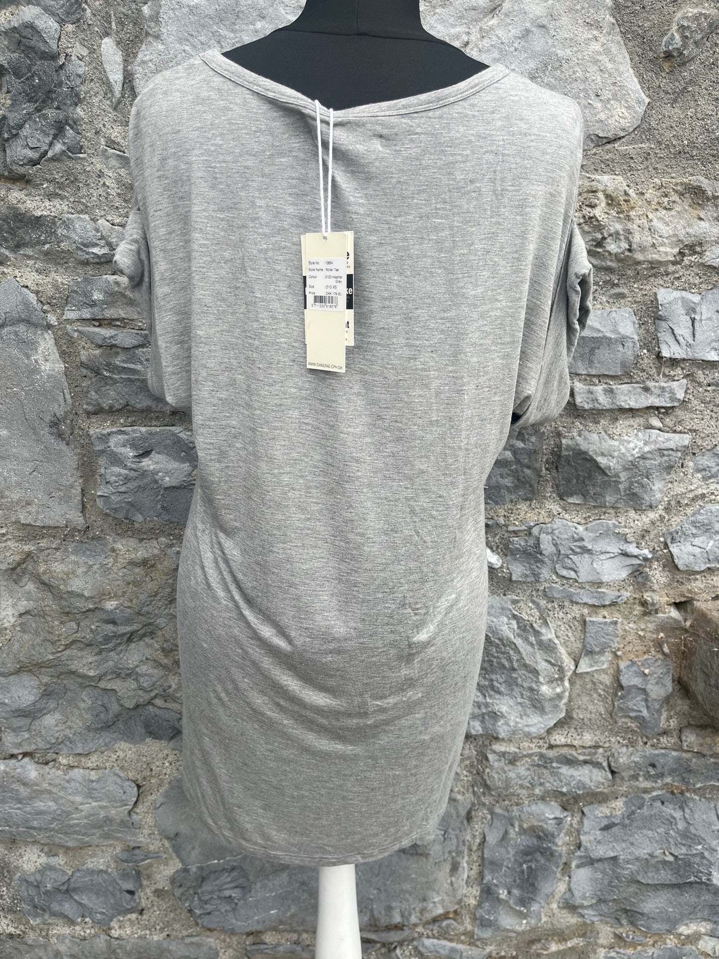 Grey long slouchy top uk 10