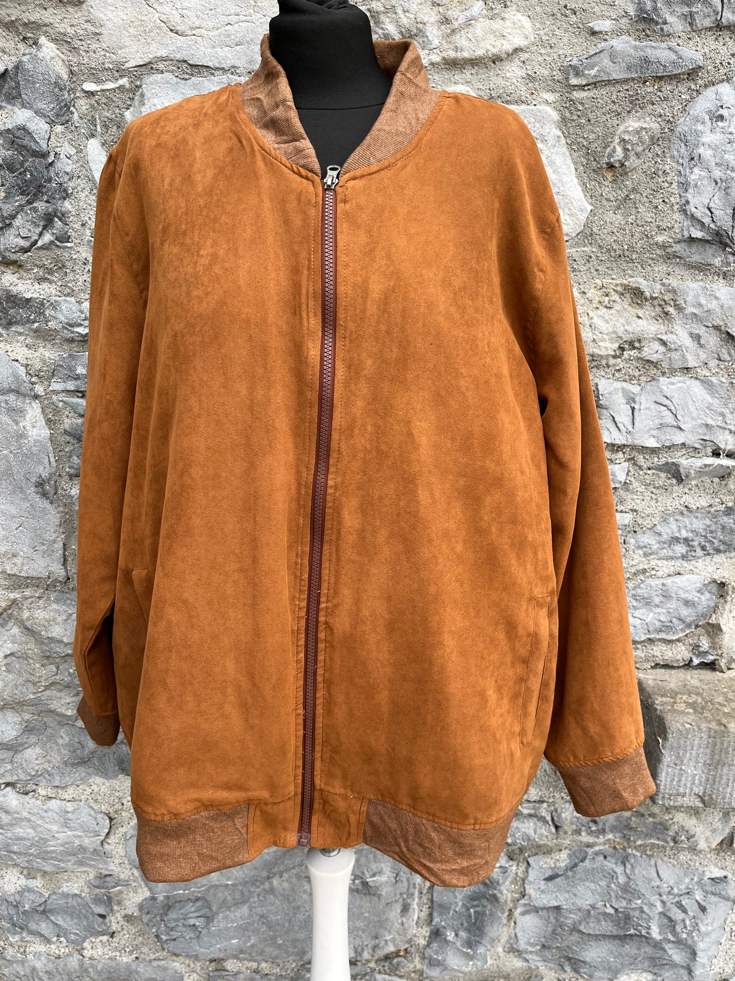 90s suede-like jacket L/XL