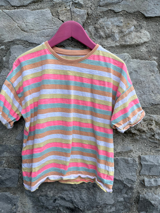 Colourful stripes top  9-10y (134-140cm)