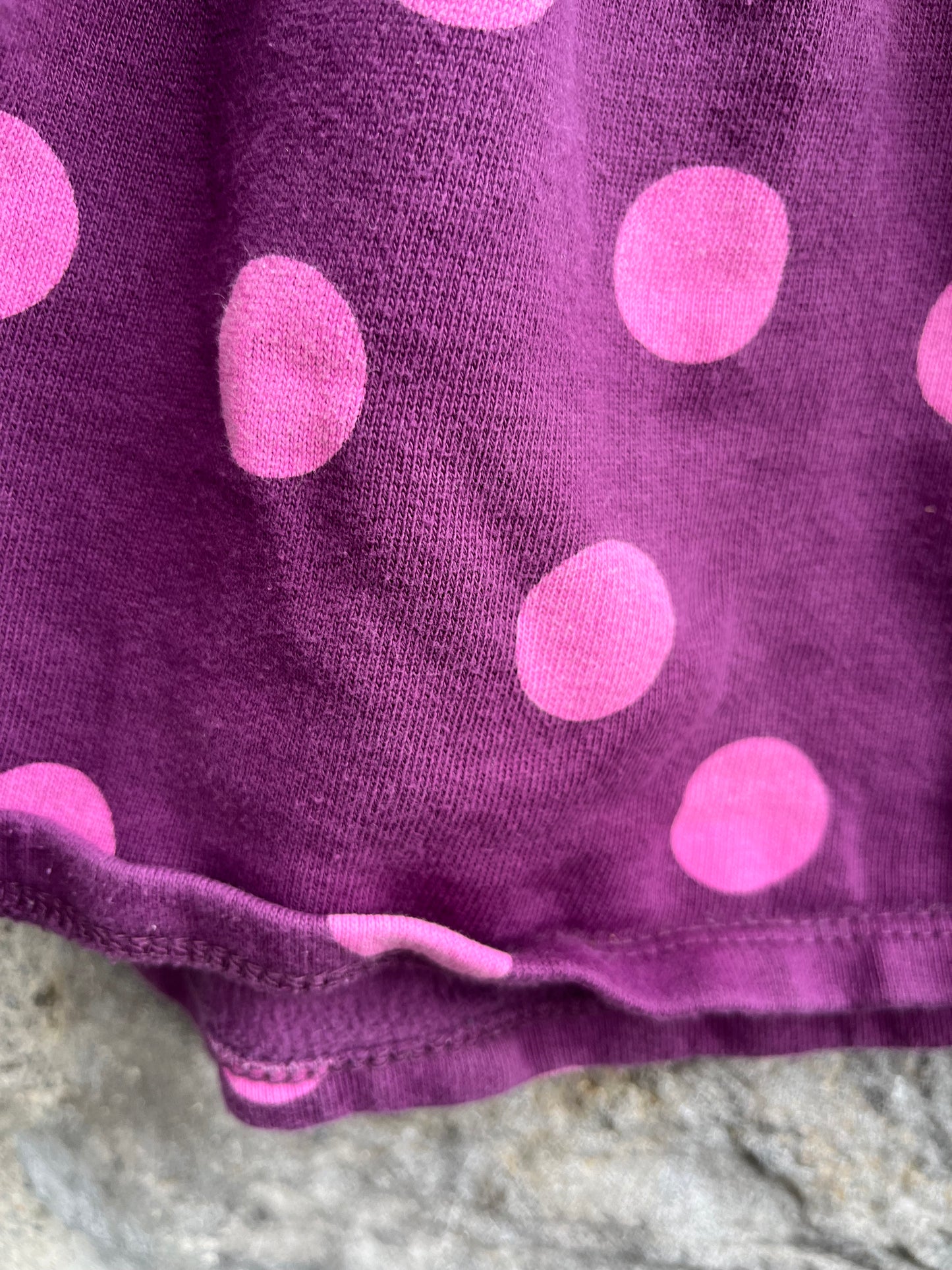 Purple dots dress  12-18m (80-86cm)