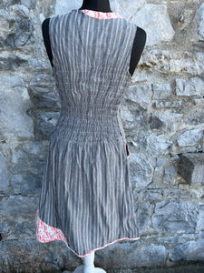 Grey stripy dress  uk 6-8
