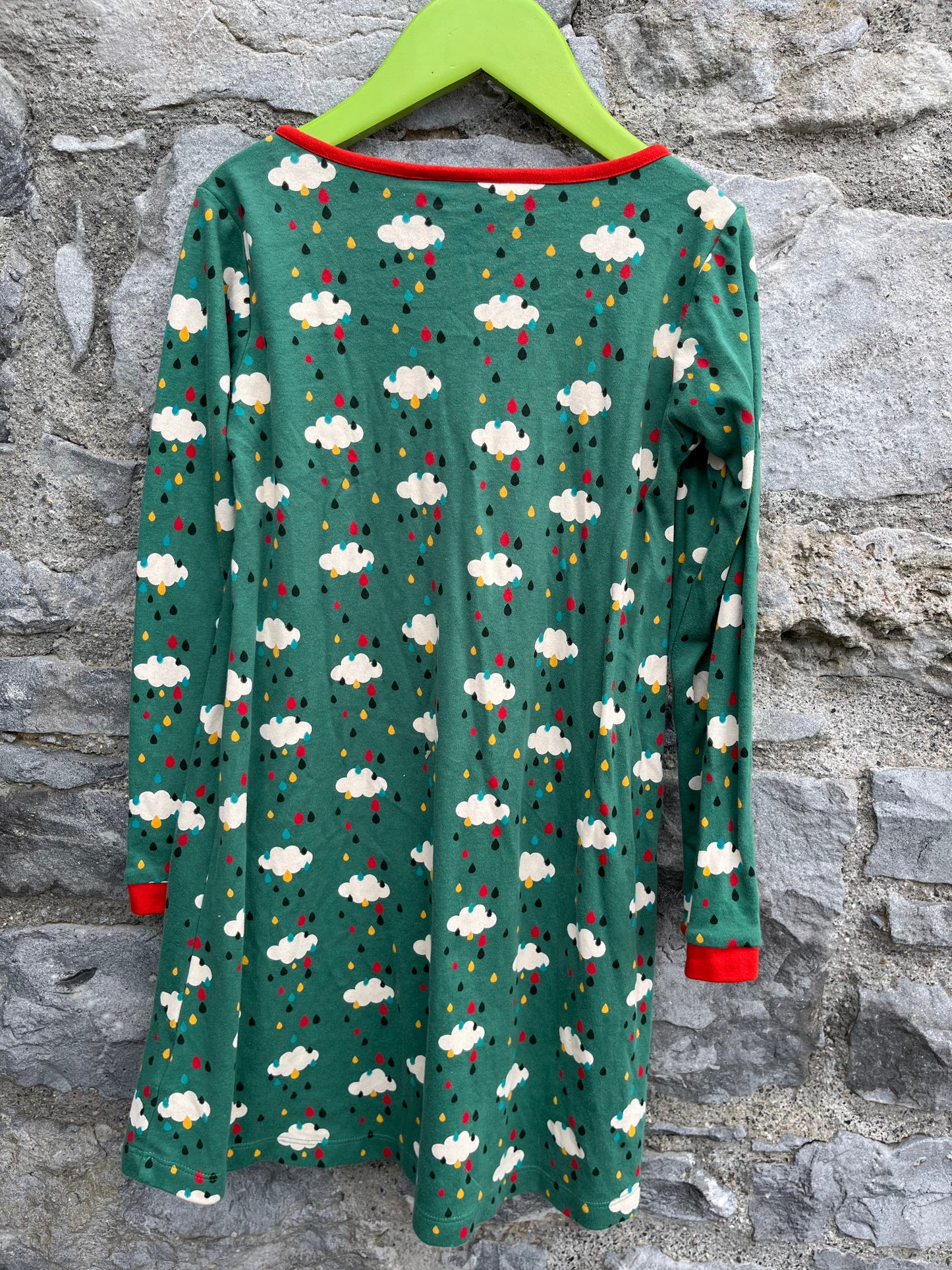 Green rainy dress  7-8y (122-128cm)