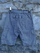 Load image into Gallery viewer, Stripy denim shorts   3-4y (98-104cm)
