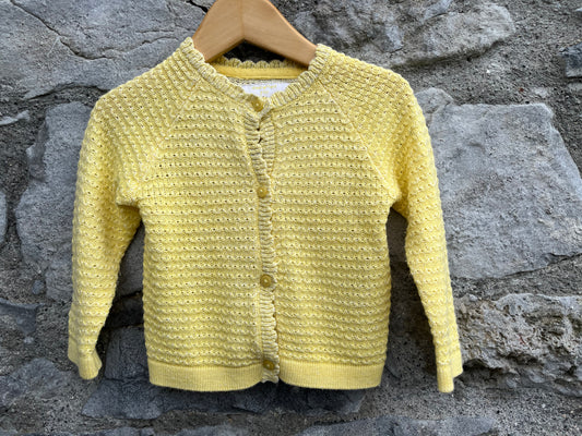 Yellow cardigan   6-9m (68-74cm)