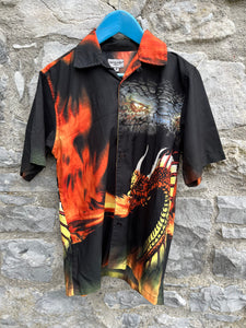 y2k Dragon black shirt   8-9y (128-134cm)