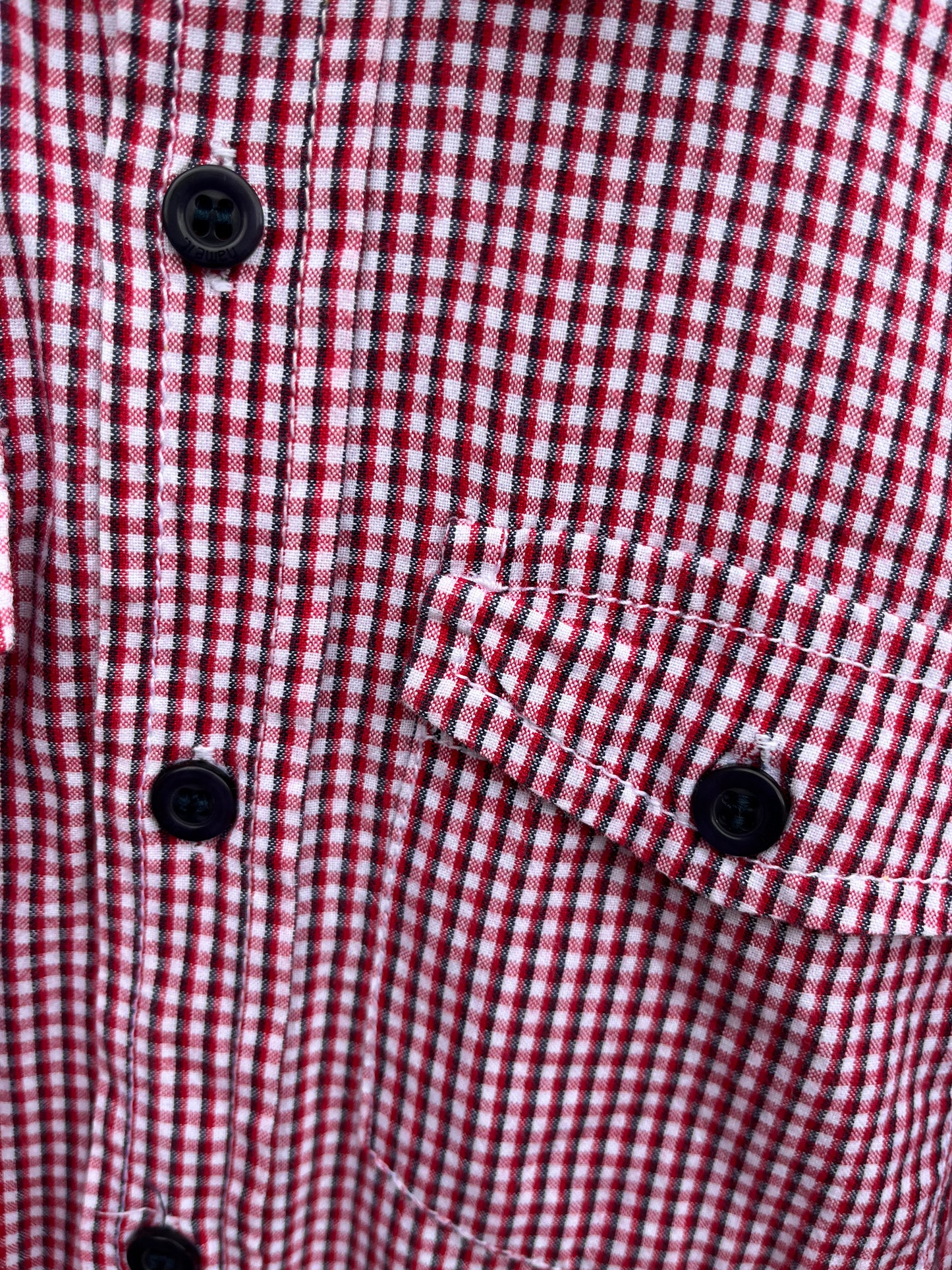 Red gingham shirt  5-6y (110-116cm)