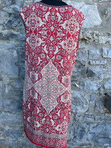 Red Paisley dress uk 14