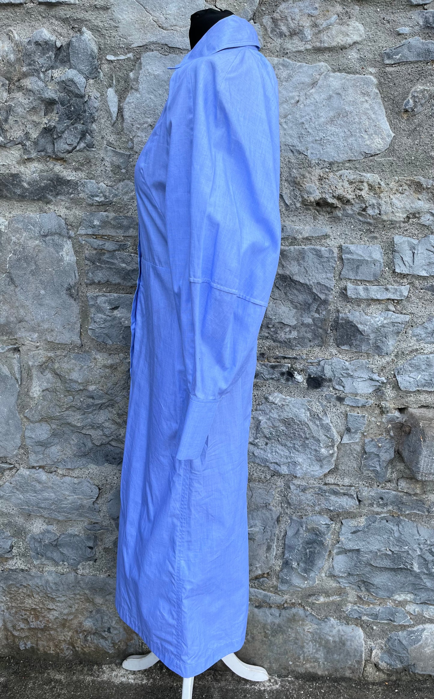 Blue maxi shirt dress uk 6-8