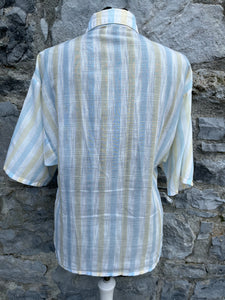 90s light stripy shirt uk 8-10