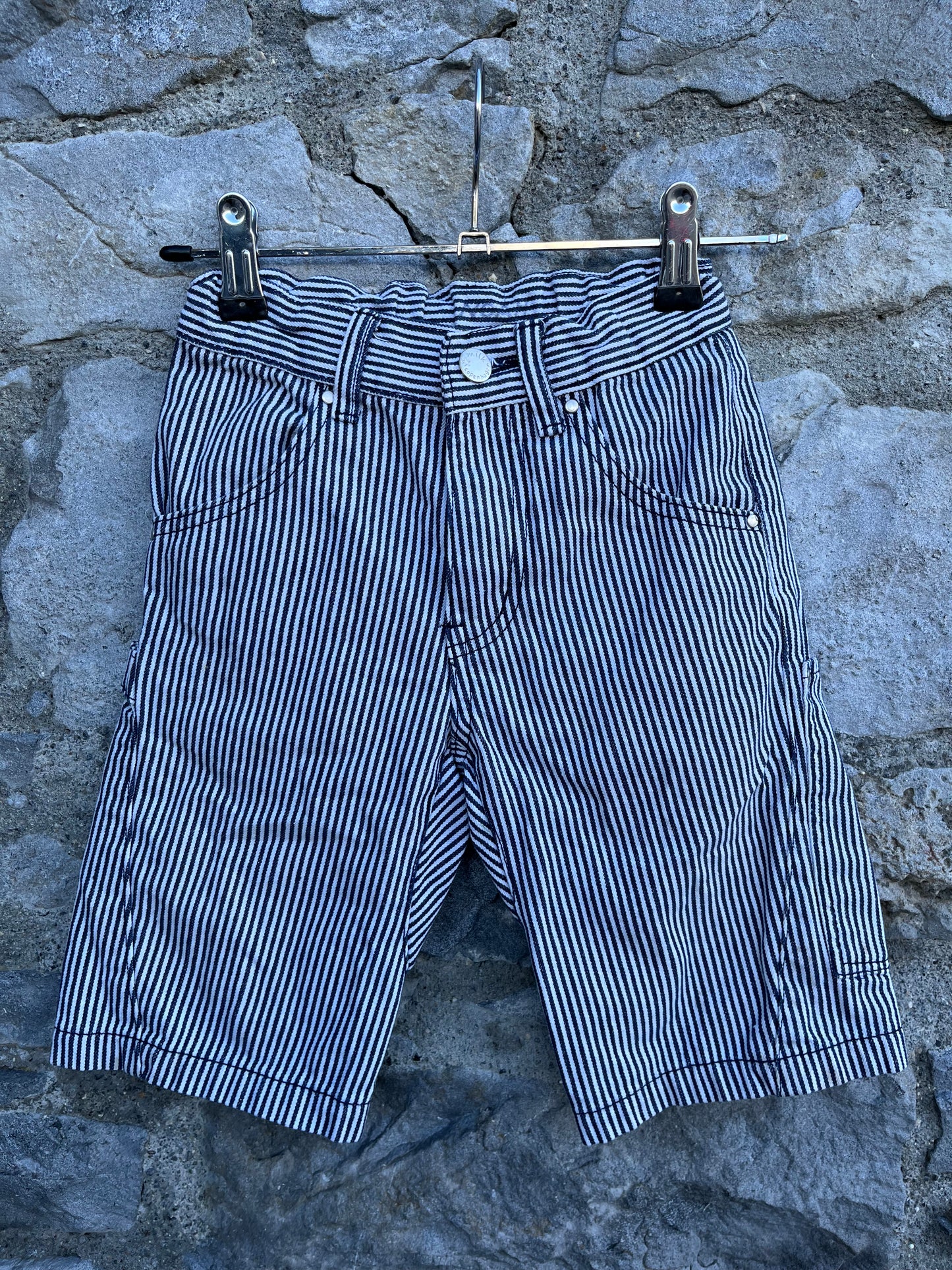 Stripy denim shorts   3-4y (98-104cm)