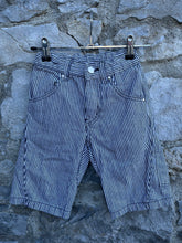 Load image into Gallery viewer, Stripy denim shorts   3-4y (98-104cm)
